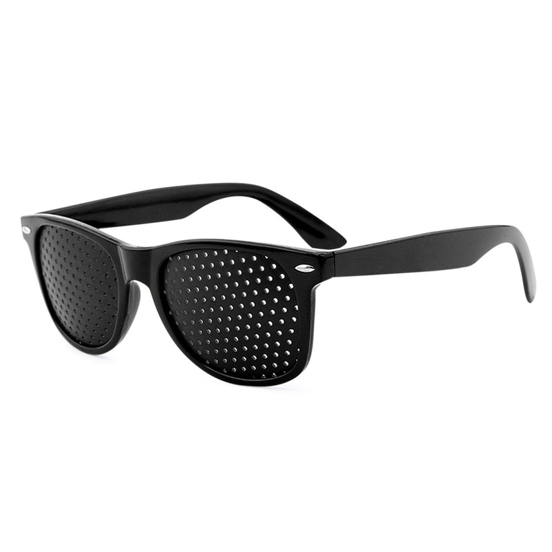 Grenhaven Black Pinhole Glasses for Eye Training Pinhole Glasses Oval Glasses - NewNest Australia