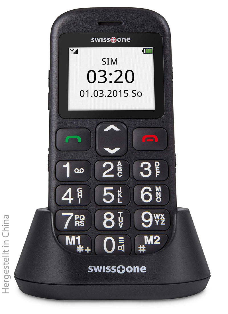 swisstone BBM 320c - GSM- All Carriers 1 GB mobile phone with large illuminated color display, black single - NewNest Australia