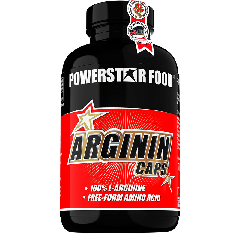 Arginine Caps, 200 Capsules High Dose, 100% Purest L-Arginine Base In Pharmacopoeia Quality For Maximum Nutrient Supply, Natural, Vegetable, Vegan, Made In Germany - NewNest Australia
