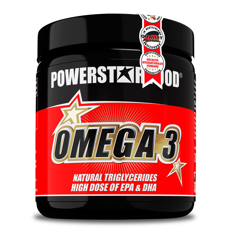 Powerstar Omega 3 Capsules High Dose | 200 Fish Oil Capsules With 1,000 Mg Fish Oil | Made In Germany | Polyunsaturated Essential Fatty Acids | Rich In Epa & Dha | No Pcb & Additives - NewNest Australia