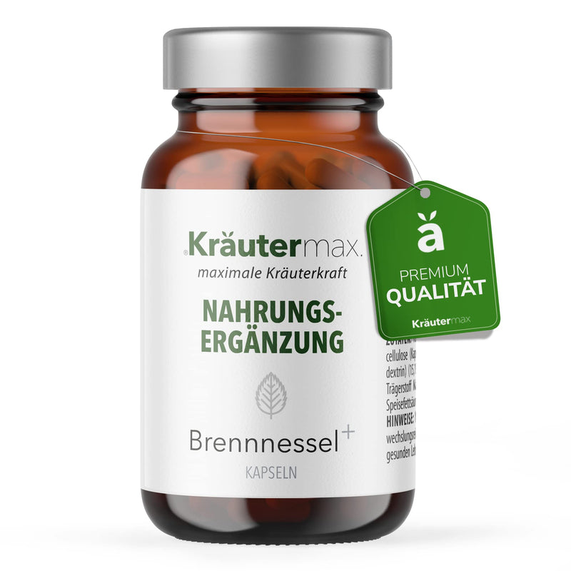 Kr√§Utermax Nettle Capsules Plus Nettle Extract Capsules With Asparagus Nettle Capsules Vegan And Natural According To Herbal Max Original Formula Stinging Nettle 1 X 60 Pieces - NewNest Australia