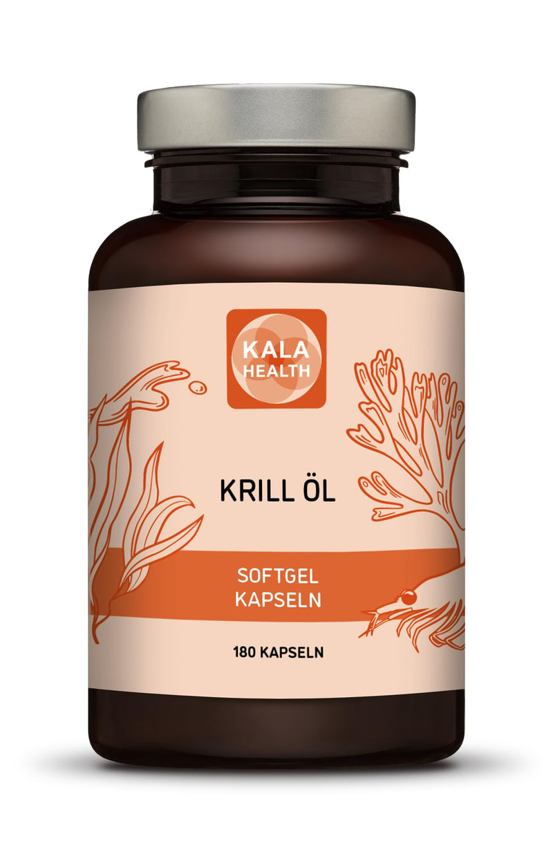 Kala Health - Pure Krill 500mg Krill Oil 180 Softgel Capsules - Omega 3,7,9 Rich in EPA, DHA and Astaxanthin - Test Winner - High Dose Krill Oil 1 - NewNest Australia