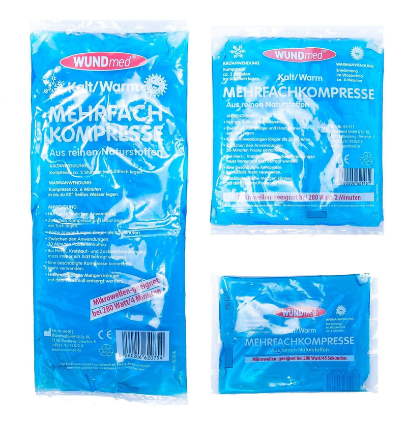 Wundmed multiple compresses hot/cold sizes set 1x large / 1x medium / 1x small set of 3 - NewNest Australia