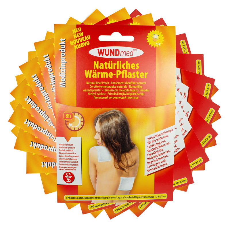 WUNDmed natural heat plaster 13 x 9.5 cm, 10 pieces (pack of 10) - NewNest Australia
