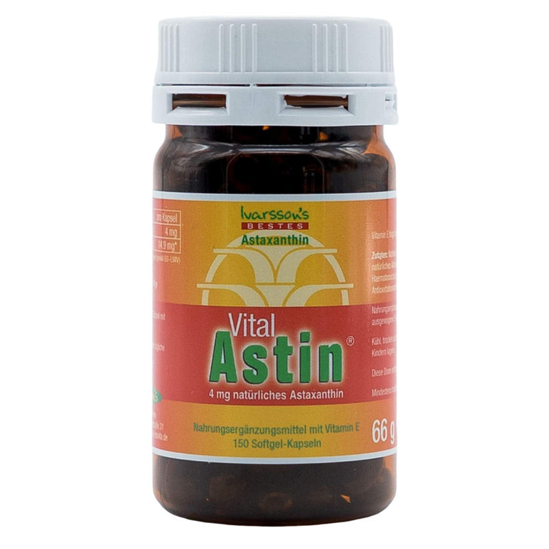 Astaxanthin I 150 Capsules I Ivarssons Vitalastin I 4 Mg Natural Astaxanthin I Sun Protection Capsules With Vitamin Ei Plant Cell Protection I Natural Sun Protection - NewNest Australia