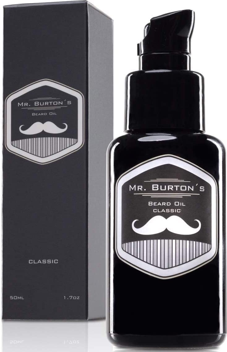 Beard oil for men - Mr. Burton's Beard Oil classic with argan oil - Made in Germany 50ml promotes healthy beard growth - Beard care for men 50 ml (pack of 1) - NewNest Australia