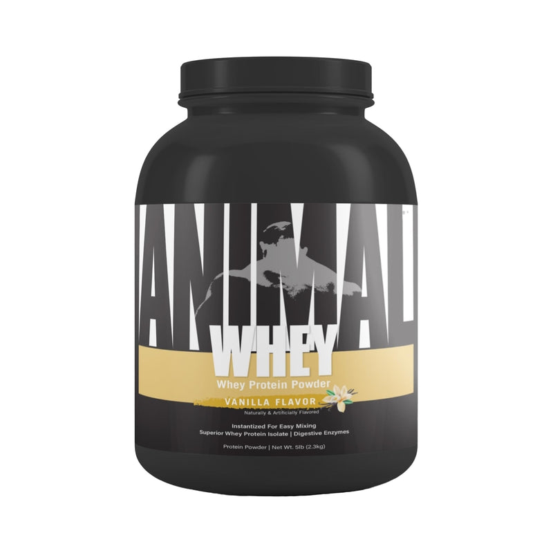 Universal Nutrition ANIMAL Whey Protein Powder Vanilla - Protein Powder for Protein Shakes & Muscle Building, Whey Isolate Protein Powder, 2.3 kg - NewNest Australia