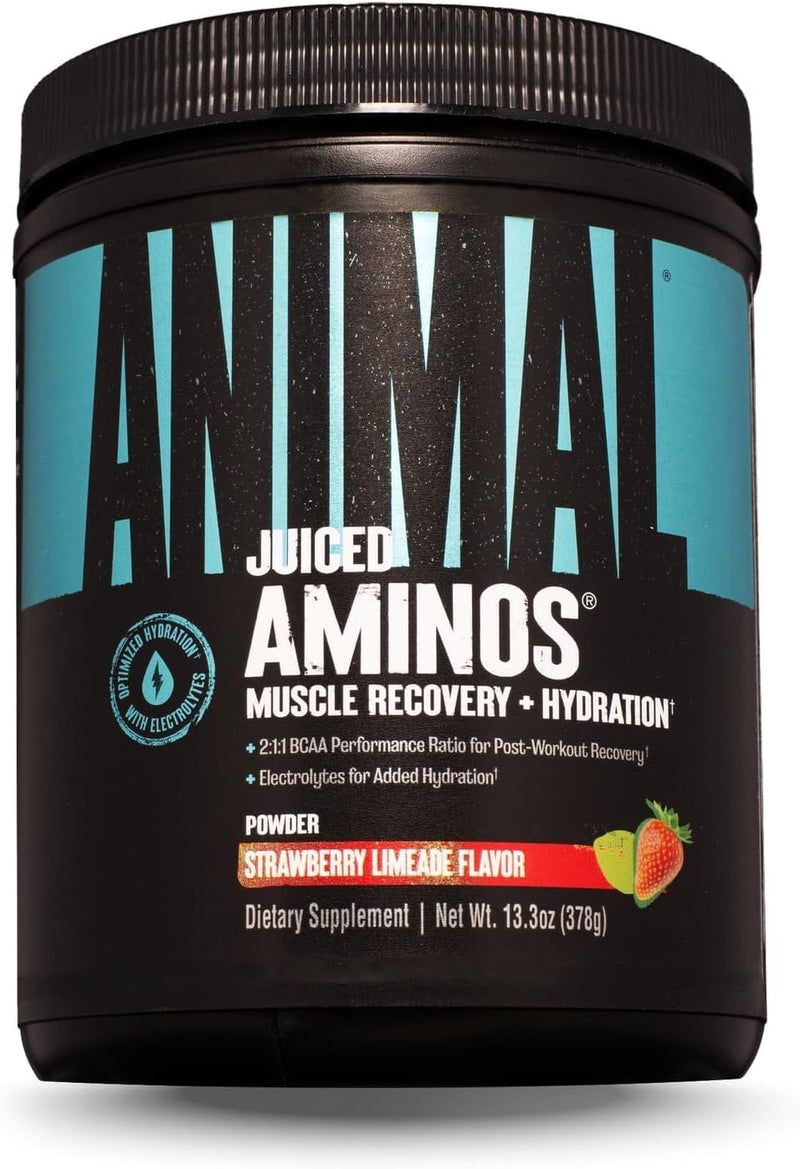 Universal Nutrition Animal Juiced Aminos (Strawberry Limeade) - Post Workout Supplement With 6G Bcaa/Eaa Matrix & 4G Amino Acid Blend For Improved Performance & Muscle Recovery, 30 Scoops Of Strawberry Limeade - NewNest Australia
