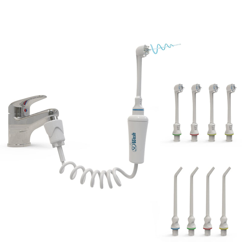 SOWASH - packaging "FAMILY" - pulse oral irrigator for oral hygiene that can be connected to the tap - NewNest Australia