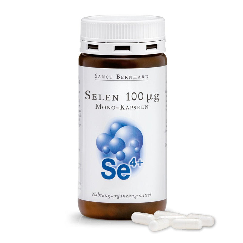 Sanct Bernhard Selenium 100 µg mono capsules with pure selenium, contents 180 capsules - NewNest Australia