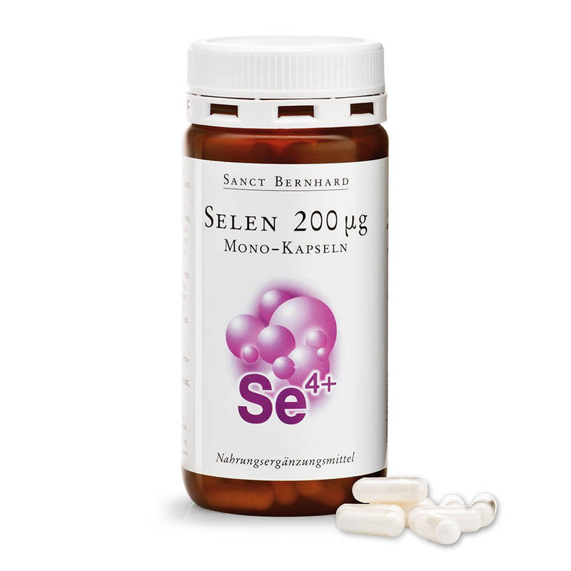 Sanct Bernhard Selenium 200 µg mono capsules, contents 180 capsules for 6 months - NewNest Australia