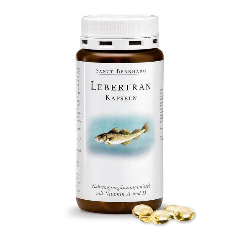 Sanct Bernhard cod liver oil capsules with cod liver oil, vitamin A, D3 200 capsules - NewNest Australia