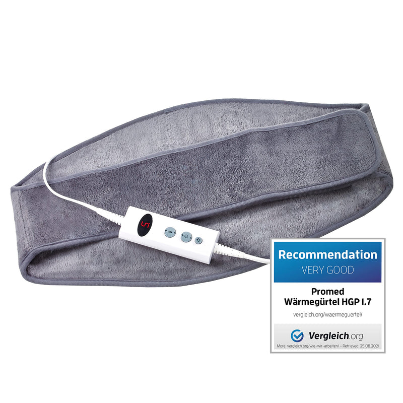 Promed Heating Belt Hgp-1.7, Heat Belt For Back And Kidneys, Heat Pad With Automatic Switch-Off, Heating Pad With Overheating Protection, 10 Temperature Levels, Quick Warm-Up, Washable - NewNest Australia