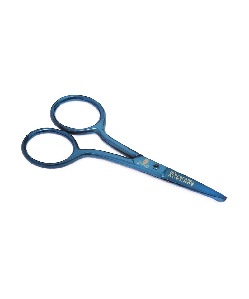 The Bluebeards Revenge, Beard and Mustache Scissors In Metallic Blue, For Facial Hair, Beards, Mustache, Nose and Ear Hair - NewNest Australia