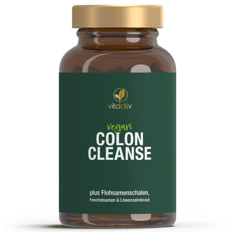 COLON CLEANSE Ultra, with 7 natural nutrients and fiber, contains psyllium seeds, aloe vera, fennel seeds, dandelion herb and burdock root, normalizes digestion - 100 capsules, vegan - NewNest Australia