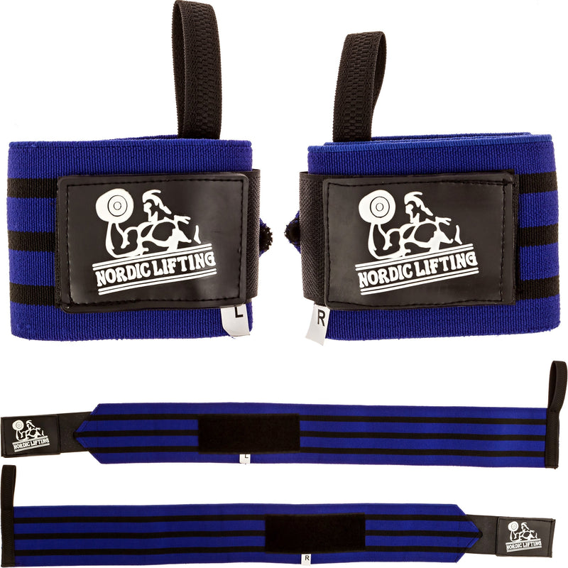 Nordic Liftingtm Wrist Wraps With Thumb Loop (1 Pair/2 Bandages) For Weightlifting, Powerlifting, Strongman, Gym, Crossfit, Crossfit, Bodybuilding, For Men And Women, High Quality Sports Accessory, Extremely Durable - NewNest Australia