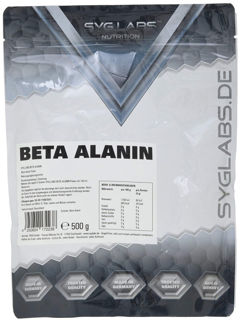 Beta Alanine - 500g pure Beta Alanine powder - vegan and without additives - NewNest Australia