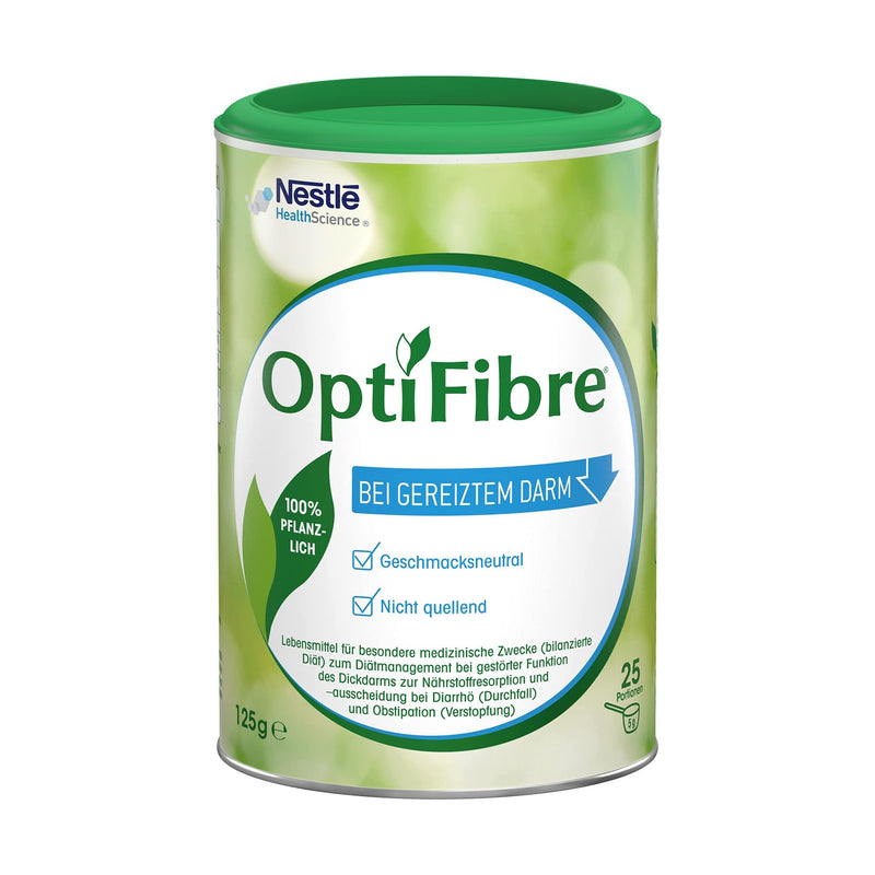 Optifibre 125G Tin | Soluble Fiber | For Irritated Intestines | Can Restore The Intestinal Flora And Normalize Nutrient Intake | 100% Vegetables | Tasteless, Easily Soluble Without Swelling - NewNest Australia