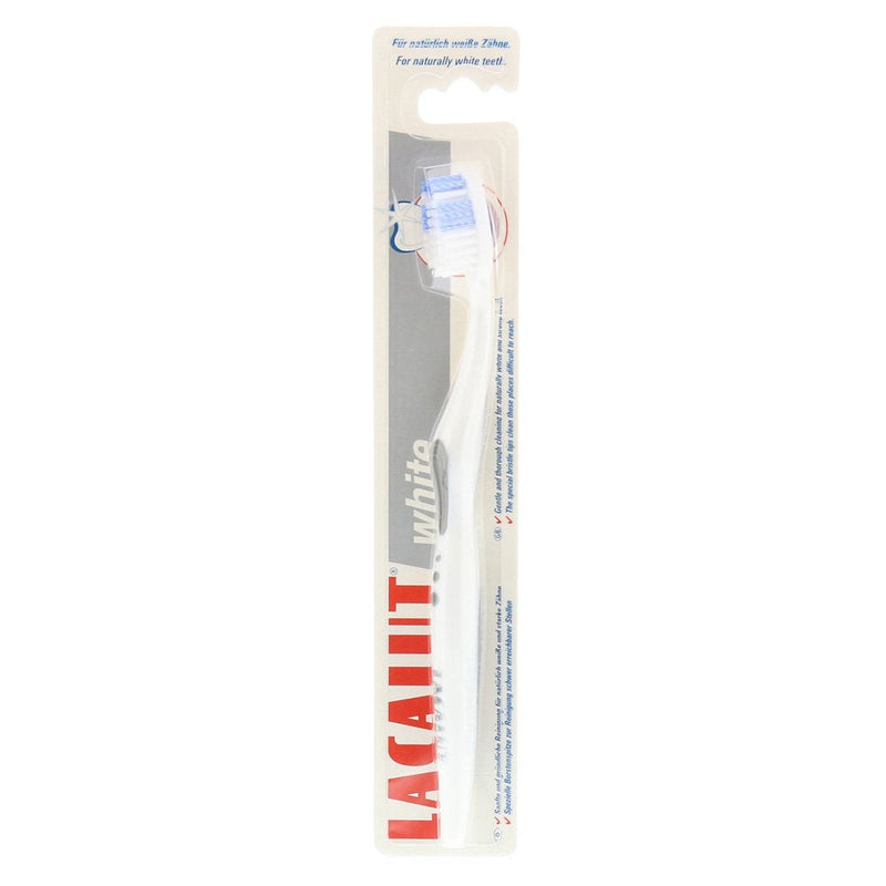 LACALUT WHITE TOOTHBRUSH, thorough and gentle tooth cleaning & dental care with polishing effect, 3 pieces - NewNest Australia
