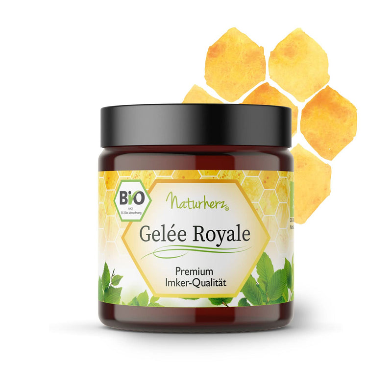 Organic royal jelly | Fresh jelly in premium beekeeping quality | WITHOUT additives | Naturherz-Original (25 g) 25 g (pack of 1) - NewNest Australia