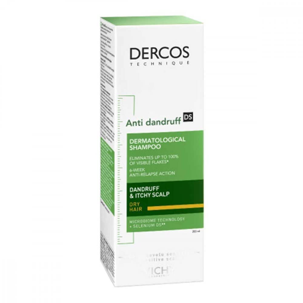 VICHY DERCOS Anti-Dandruff Shampoo Dry Scalp 200 ml 200 ml (Pack of 1) - NewNest Australia