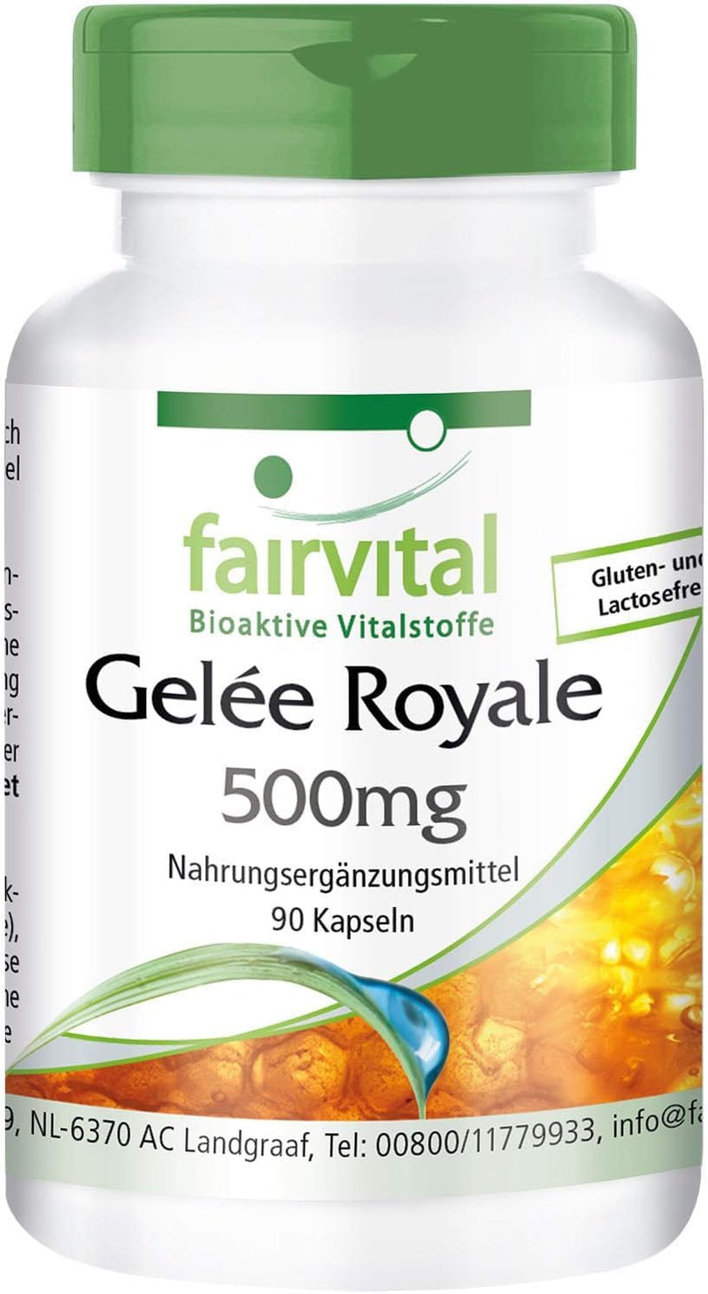 Fairvital | Royal Jelly 500mg - HIGH DOSE - 90 capsules - standardized to 4% 10-HDA - NewNest Australia