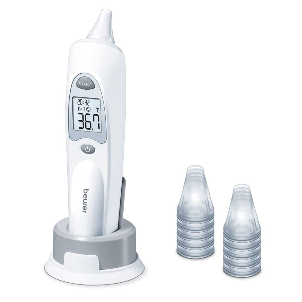 Beurer FT 58 ear thermometer, digital clinical thermometer with infrared measuring technology for measurements in the ear, 1 piece (pack of 1) single - NewNest Australia