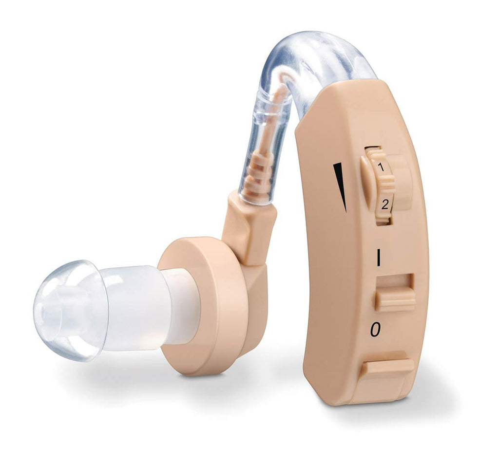 Beurer HA 20 hearing noise amplifier with ergonomic fit behind the ear, individual adjustment to the ear canal, volume continuously adjustable - NewNest Australia