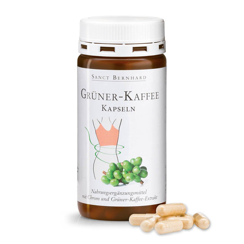 Sanct Bernhard green coffee capsules with 200 mg chlorogenic acid to support a figure-conscious diet - NewNest Australia
