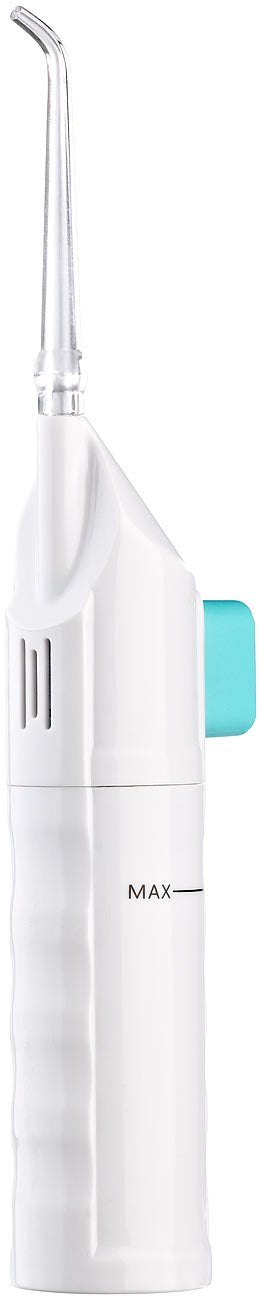 newgen medicals dental irrigator: oral irrigator with hand pump, 2.1 bar water pressure (manual oral irrigator, mouth rinse, electric toothbrush) - NewNest Australia