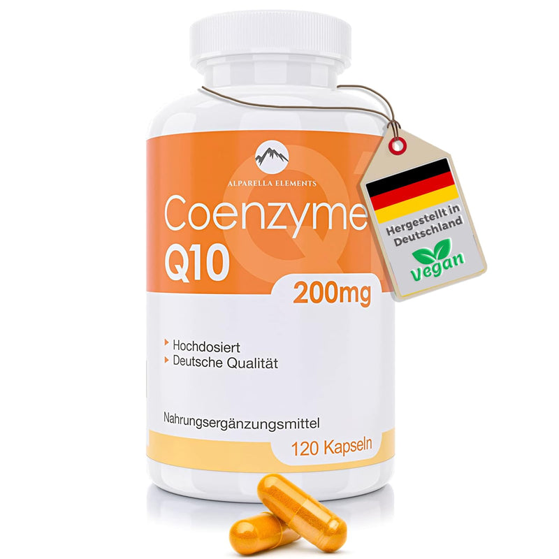 Coenzyme Q10 200 Mg Capsules, 120 Labels Per ‚ High Dose ‚ Made In Germany, Energy, Endurance & Boy, Healthy Skin, Supports Heart Disease, System, Nerves & Immune System - NewNest Australia
