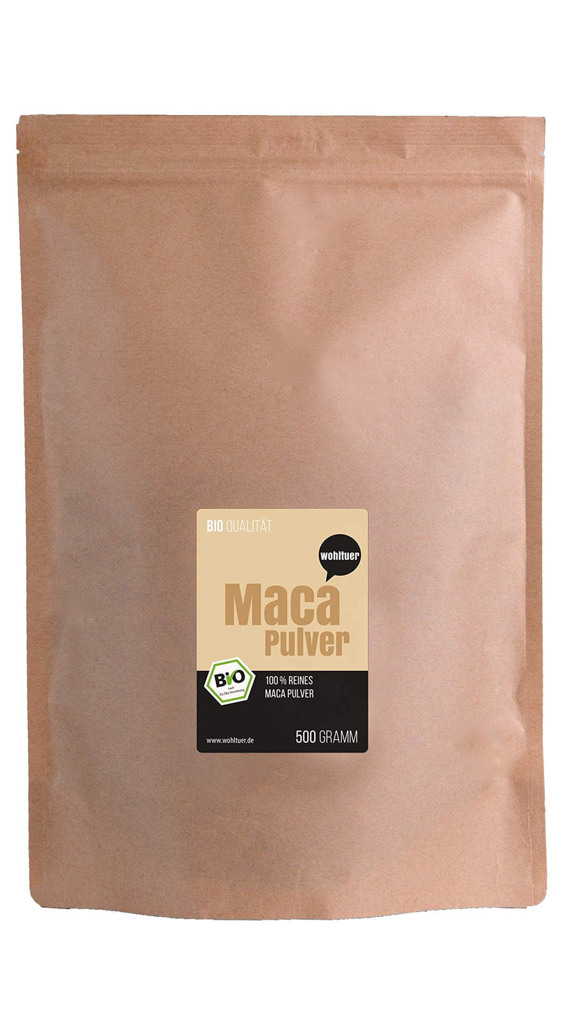 Wohltuer Organic Maca Powder | Maca Root Ground in Raw Food Quality | From the Peruvian Andes 500 g - NewNest Australia
