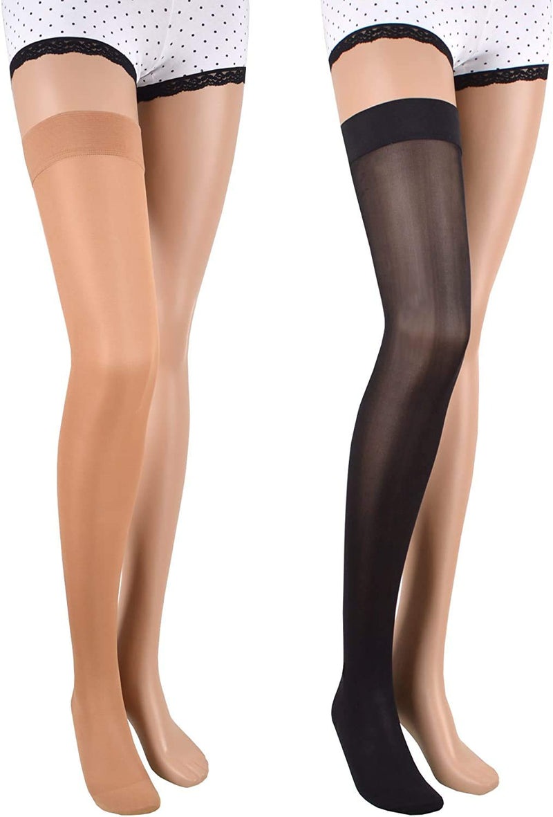 23-32 Mmhg Assistica Class 2 Medical Compression Stockings With Closed Toe Replacement Stockings / Alternative To Orthopedic Stockings From The Sanitary House (158-170 Cm/Medium, Beige) - NewNest Australia