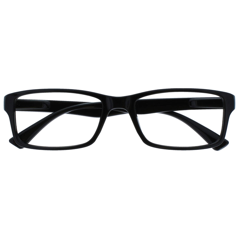 The Reading Glasses Company Black Distance Lenses Men Women Reading Aid UVM092BK -1.00 -1.0 Diopters (Pack of 1) - NewNest Australia