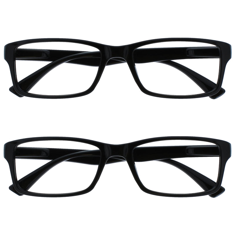 UV Reader The Reading Glasses Company Black Reader +1.0 Diopters (Pack of 2) Single - NewNest Australia