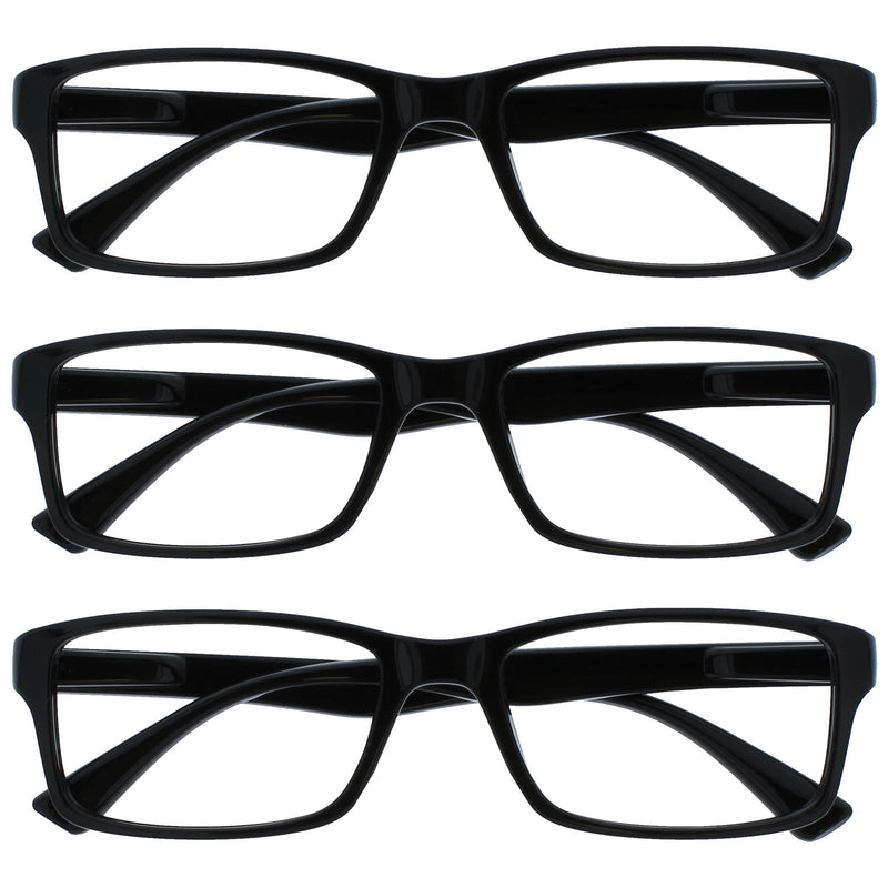 UV Reader The Reading Glasses Company Black +1.50 Diopters (Pack of 3) Single - NewNest Australia