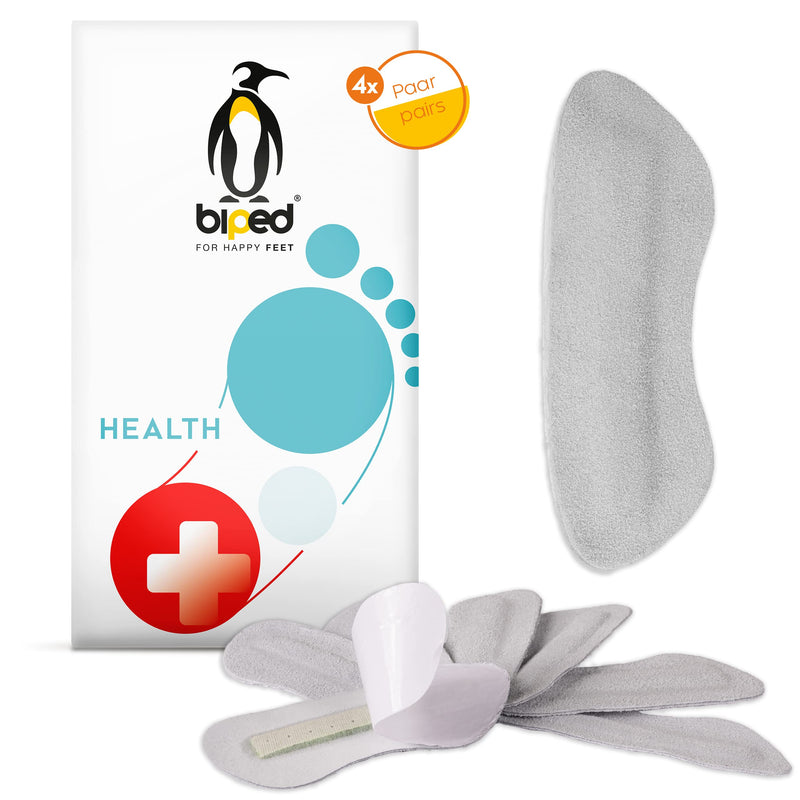 Biped Health 4 Pairs Of Anti-Slip Heel Holders - Quick Help For Shoes That Are Too Big And Hard Heel Caps - Self-Adhesive Heel Pad Made Of Soft Velor Leather Z2392 - NewNest Australia