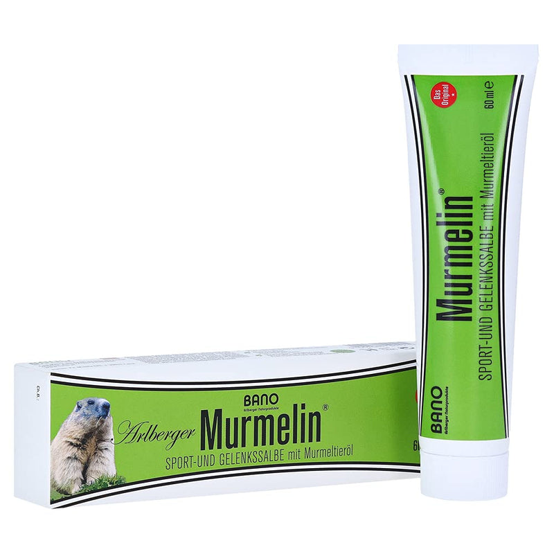 BANO Arlberger Murmelin Sport and Joint Ointment I Original Marmot Ointment I MADE IN AUSTRIA I with Marmot Oil | Arnica | Mountain pine oil | Menthol 60 ml - NewNest Australia
