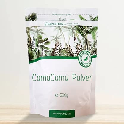 VivaNutria Camu Camu powder 500g I Camu Camu vitamin C powder high dosage I Camu-Camu as a superfood powder for smoothies shakes cereal topping and much more. I natural vitamin CI vegan 500 g (pack of 1) - NewNest Australia