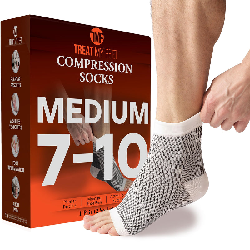 Plantar Fasciitis Compression Socks By Treat My Feet - From Foot Pain, Swelling And Edema - Improves Blood Circulation, Achilles Heel & Arch Support - Fda Registered Ankle Sock - NewNest Australia