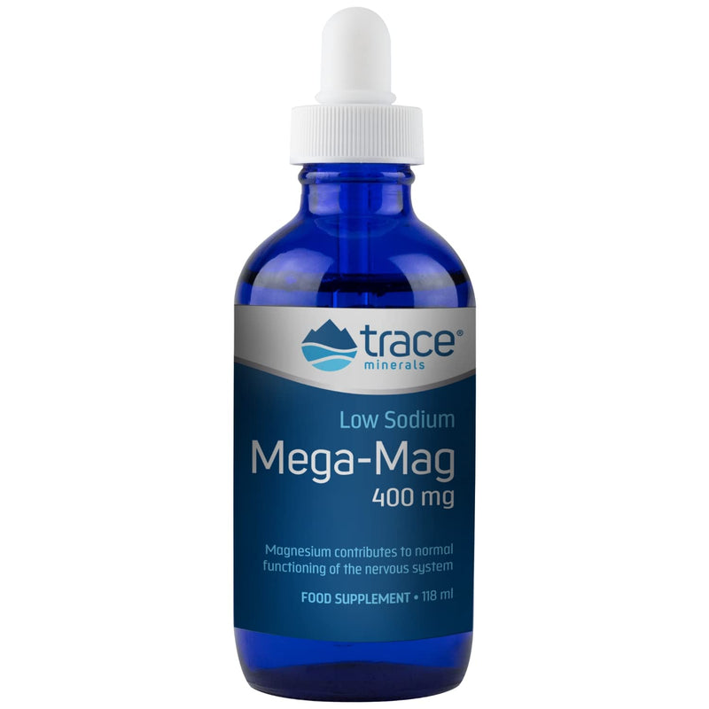 Trace Minerals Mega-Mag 400 Mg Magnesium | Liquid Magnesium Chloride | Supports Blood Pressure, Heart Health, Relaxed Mood, Digestion And Sleep | Helps Muscle Strength | (118Ml) - NewNest Australia