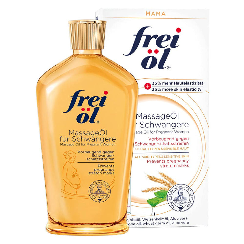 Frei √∂L Massage Oil For Pregnant Women, Effectively Prevents Stretch Marks, Pharmacy Quality, All Skin Types Including Sensitive Skin, Climate-Neutral, Vegan (1 X 125 Ml) - NewNest Australia