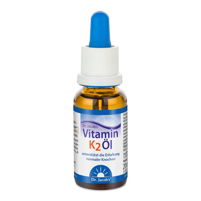 Dr. Jacob's Vitamin K2 oil drops 20 ml (vegan, K2 as all-trans MK-7) - NewNest Australia