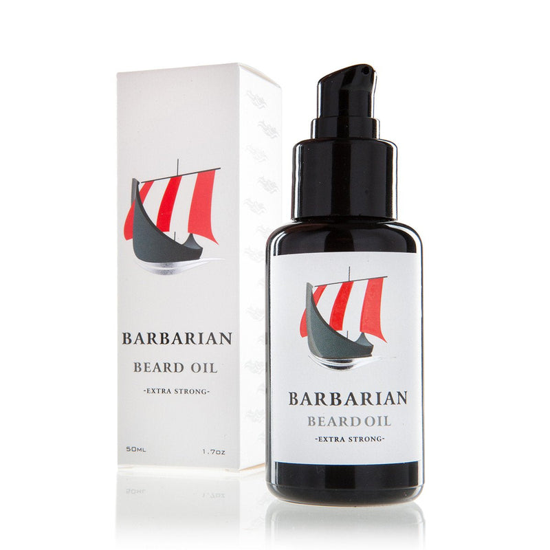 Beard oil beard care made in Germany - Mr. Burton's Barbarian Beard Oil - 50ml natural with argan oil vegan organic 50 ml (pack of 1) - NewNest Australia