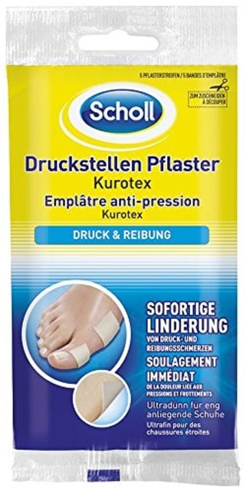 Scholl Pressure Sores - Kurotex - 5 Strips To Cut To Size - Protects Against Friction And Relieves Pressure Pain - Extra Thin And Ideal For Close-Fitting Shoes, Small - NewNest Australia