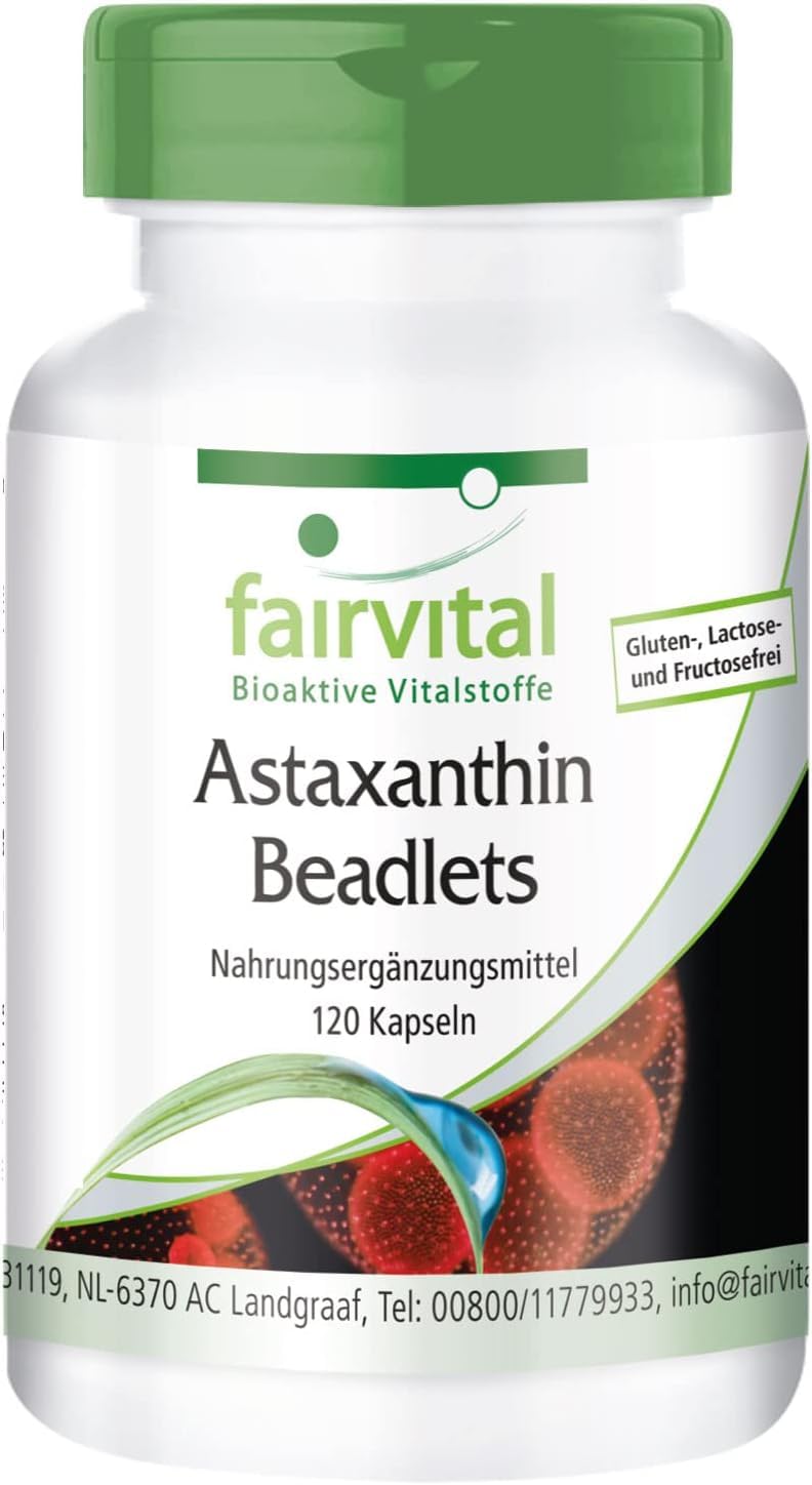 Astaxanthin 15Mg Per Day Astapure Beadlets, Microencapsulated Astaxanthin Complex, With High Dosage And No Magnesium Stearate ‚ 120 Capsules ‚ Antioxidant For The Cell Protection, Protect Your Skin - NewNest Australia