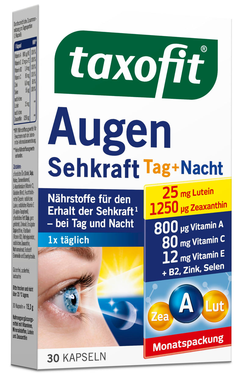 taxofit eyes vision day + night capsules, 30 pieces - NewNest Australia