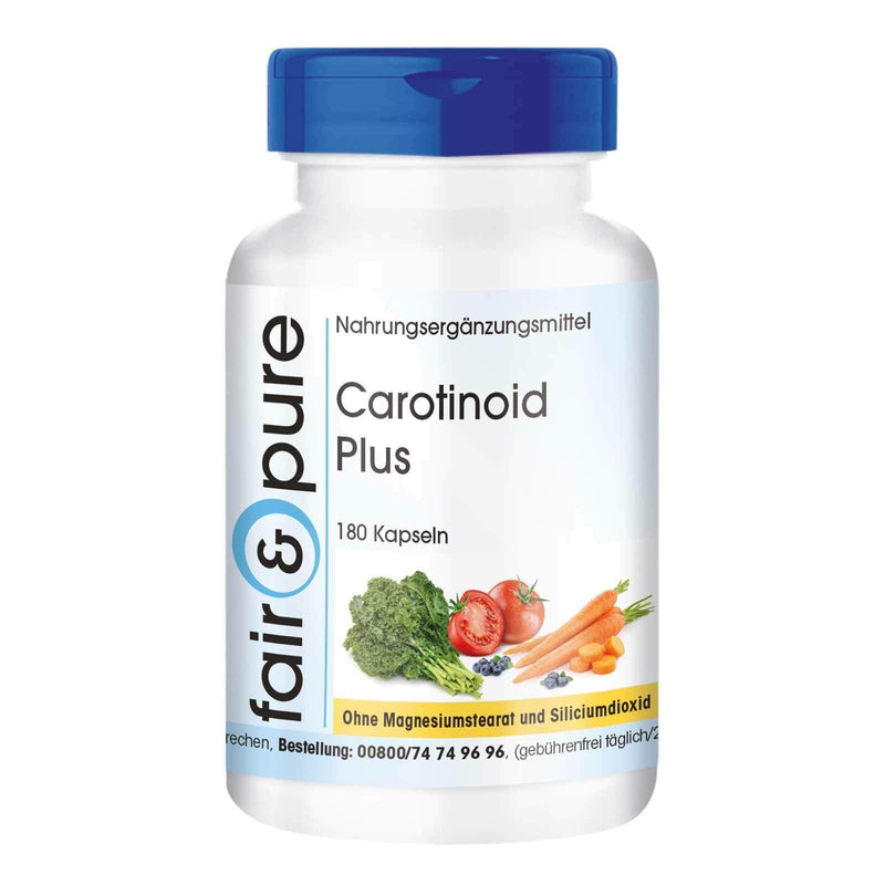 Fair & Pure® - carotenoid complex with beta-carotene - lutein - lycopene, among others - vegan - without magnesium stearate - 180 carotenoid capsules - NewNest Australia