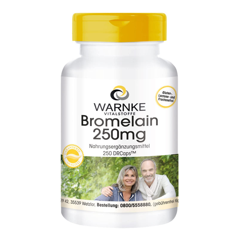 Bromelain 250mg - high dose - 250 capsules - vegan - pineapple enzyme | Warnke vital substances - NewNest Australia