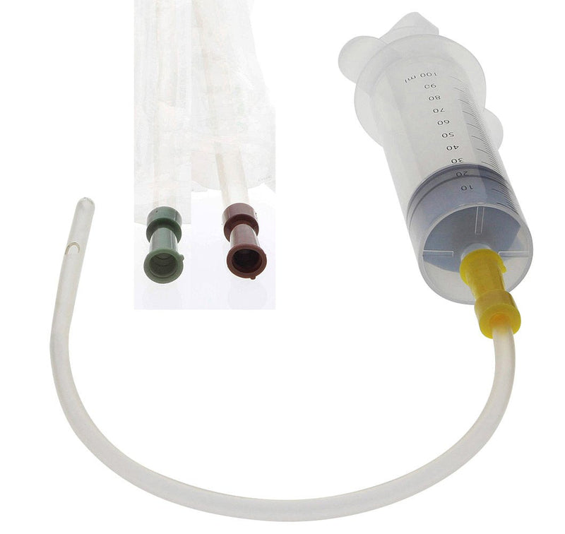 Bladder syringe 100ml, Kosmetex 3-piece, sterile and latex-free with Luer connection and 3x enema aid, syringe 3x catheter 100 ml (pack of 3) - NewNest Australia